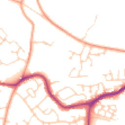Daytime road noise heatmap for BN27 4FJ