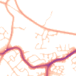 Daytime road noise heatmap for BN27 4FL