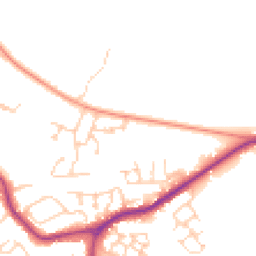 Daytime road noise heatmap for BN27 4FZ