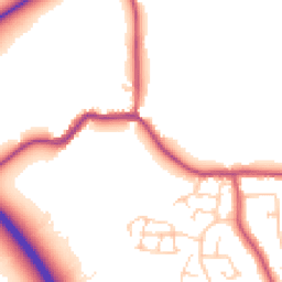 Daytime road noise heatmap for BN27 4GD