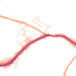 Daytime road noise heatmap for BN27 4LJ