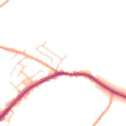 Daytime road noise heatmap for BN27 4NA