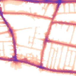 Daytime road noise heatmap for BN41 1AF