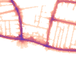 Daytime road noise heatmap for BN41 1AW