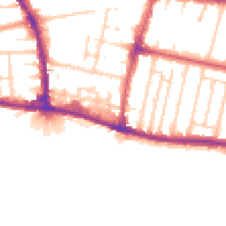 Daytime road noise heatmap for BN41 1BE