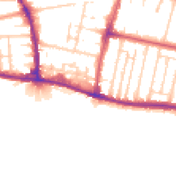 Daytime road noise heatmap for BN41 1BF