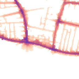 Daytime road noise heatmap for BN41 1DH