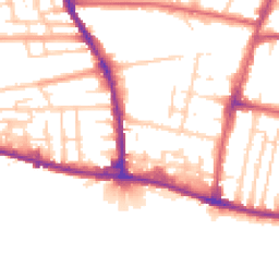 Daytime road noise heatmap for BN41 1DQ
