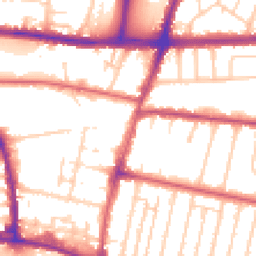 Daytime road noise heatmap for BN41 1GA
