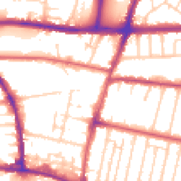 Daytime road noise heatmap for BN41 1GF