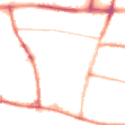 Night-time road noise heatmap for BN41 1GJ