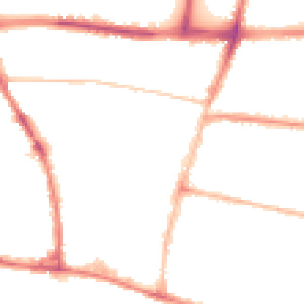 Night-time road noise heatmap for BN41 1GL