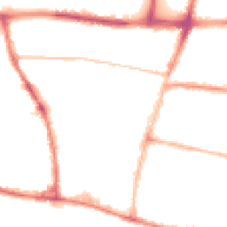 Night-time road noise heatmap for BN41 1GN