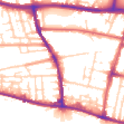 Daytime road noise heatmap for BN41 1GQ