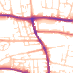 Daytime road noise heatmap for BN41 1GR
