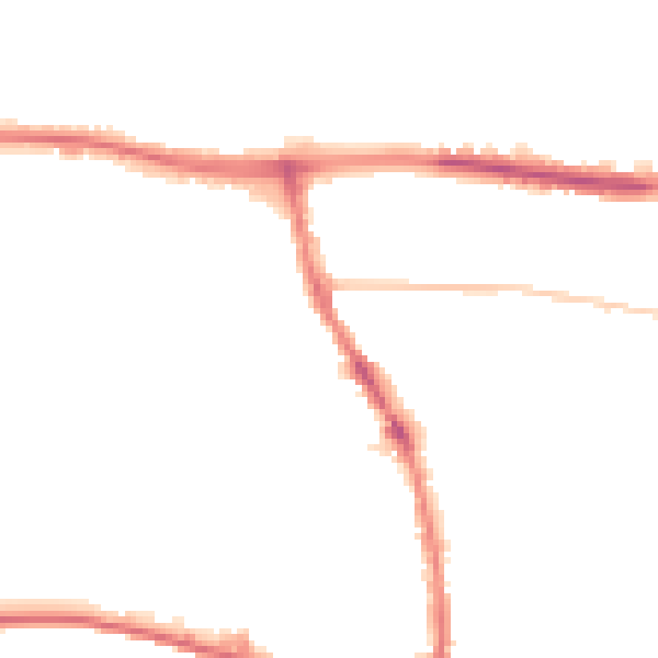 Night-time road noise heatmap for BN41 1GR