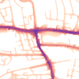Daytime road noise heatmap for BN41 1GU