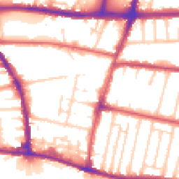 Daytime road noise heatmap for BN41 1HS