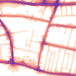 Daytime road noise heatmap for BN41 1HT
