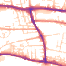 Daytime road noise heatmap for BN41 1LH