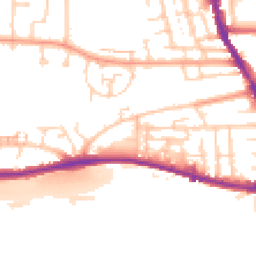 Daytime road noise heatmap for BN41 1PN