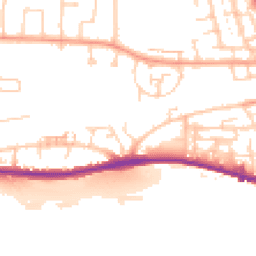 Daytime road noise heatmap for BN41 1PS
