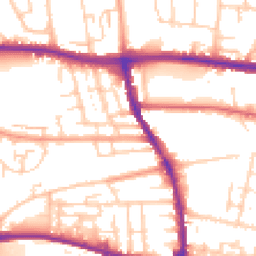 Daytime road noise heatmap for BN41 1SA