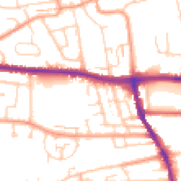 Daytime road noise heatmap for BN41 1SR