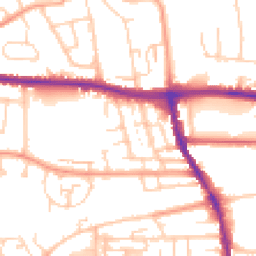 Daytime road noise heatmap for BN41 1ST