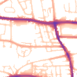Daytime road noise heatmap for BN41 1SU