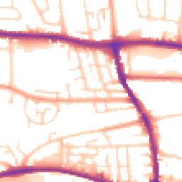 Daytime road noise heatmap for BN41 1SX