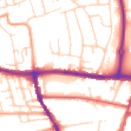 Daytime road noise heatmap for BN41 1UA