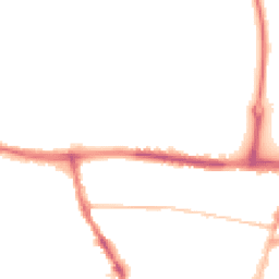 Night-time road noise heatmap for BN41 1UA