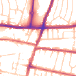 Daytime road noise heatmap for BN41 1XF