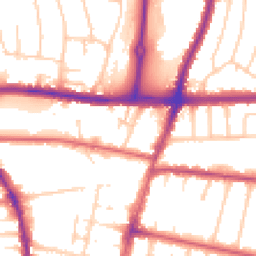 Daytime road noise heatmap for BN41 1XH
