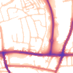 Daytime road noise heatmap for BN41 2DB