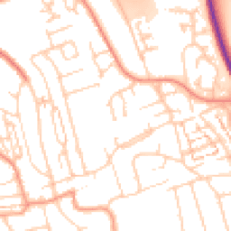 Daytime road noise heatmap for BN41 2ES
