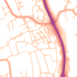 Daytime road noise heatmap for BN41 2FJ