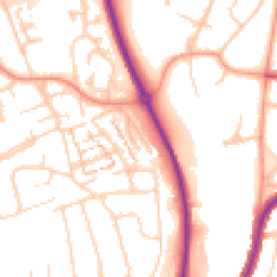Daytime road noise heatmap for BN41 2FW