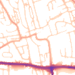 Daytime road noise heatmap for BN41 2LE