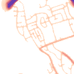 Daytime road noise heatmap for BN41 2RG