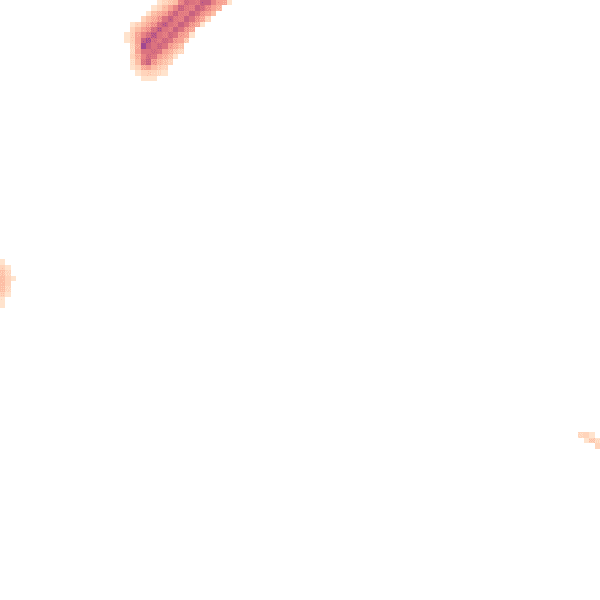 Night-time road noise heatmap for BN41 2SD