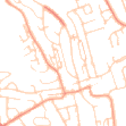Daytime road noise heatmap for BN41 2TA