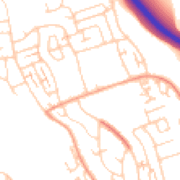 Daytime road noise heatmap for BN41 2WF