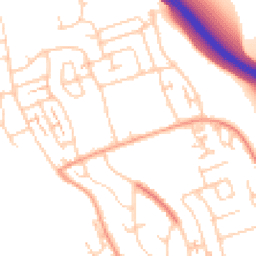 Daytime road noise heatmap for BN41 2WT
