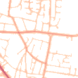 Daytime road noise heatmap for BN43 5AE