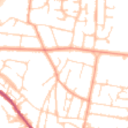 Daytime road noise heatmap for BN43 5AF