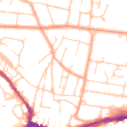 Daytime road noise heatmap for BN43 5AG