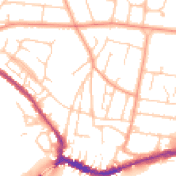 Daytime road noise heatmap for BN43 5AL