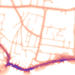 Daytime road noise heatmap for BN43 5AU